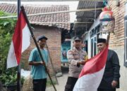 Bhabinkamtibmas Desa Jagaraga Indah Jadi Garda Terdepan, Sosialisasikan HUT RI