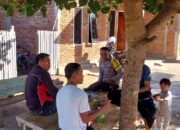 Bhabinkamtibmas Desa Karamabura Sambangi Warga berikan Himbauan