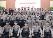 Rangkaian HUT Polwan ke-76 Diperingati Dengan Donor Darah