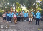 Bhabinkamtibmas Polsek Labangka Dampingi Petugas Puskeswan Suntik Vaksin Rabies