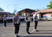 Kapolres Dompu AKBP Zulkarnain, S.I.K., Pimpin Upacara PTDH Personel Polres Dompu yang Langgar Kode Etik Polri
