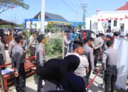 Hari pertama pendaftaran bakal calon Bupati dan bakal calon Wakil Bupati, Polres Sumbawa Barat turunkan 191 personil