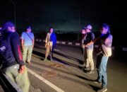 Polsek Pujut Datangi TKP Laka Lantas Tunggal Di Jalan By Pass BIL-Mandalika.