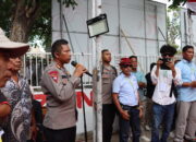 Kapolres Dompu Pimpin Langsung Pengamanan Rapat Pleno Pengundian Nomor Paslon dan Deklarasi Kampanye Damai