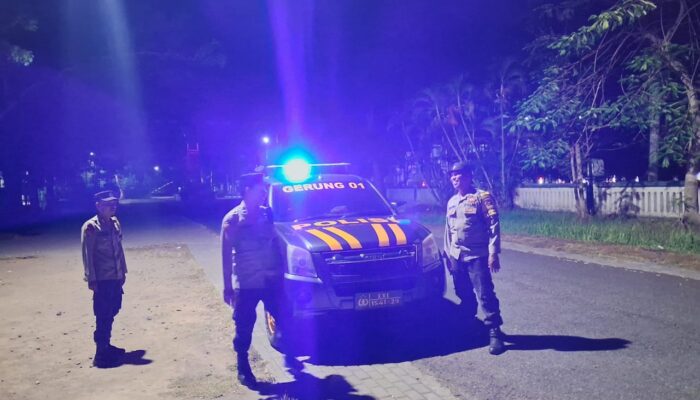 Polisi Gerung Tingkatkan Patroli: Ciptakan Rasa Aman di Malam Hari