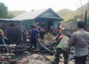 Polsek Moyo Hulu Bantu Padamkan Dan Olah TKP Kebakaran 5 Rumah Di Lito