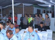 Polres Sumbawa Barat Gelar Pengamanan Rapat Pleno KPU Tahap Pengumuman Penetapan Nomor Urut Pasangan Calon Bupati dan Wakil Bupati