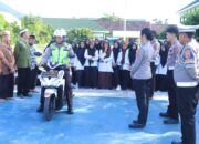 Upaya Tekan Angka Kecelakaan, Sat Lantas Polres Sumbawa Barat Gelar Police Goes to School