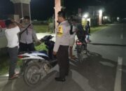 Minimalisir Aksi Premanisme dan Guankamtibmas Lainnya Polsek Monta Gelar Razia dan Patroli Malam Hari