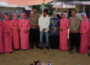 Bupati Bima Didampingi Kapolres Bima Tinjau dan Salurkan Bantuan Bagi Korban Kebakaran Asrama Polsek Belo