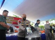 Polda Riau Gelar Pemusnahan Barang Bukti Narkoba