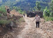 Unit Gakum Satuan Lalulintas Polres Laksanakan Olah TKP Kecelakaan Tunggal di Desa Punti