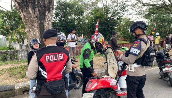 Tertib Berlalu Lintas, Prioritas Satlantas Polres Lombok Barat dalam Operasi Patuh Rinjani