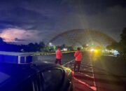 Patroli Malam Polsek Labuapi Jaga Keamanan Bypass BIL Lombok Barat