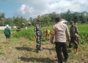 Perkuat Ketahanan Pangan, Polisi Ajak Warga Taman Ayu Tanami Lahan Tidur