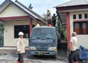 Tiga Personel Polsek Wulanggitang Jadi Relawan Kemanusiaan Dampak Erupsi Gunung Lewotobi