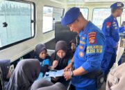 Polairud Lombok Barat Gerakkan Layanan Kesehatan & Literasi Pesisir di Lembar