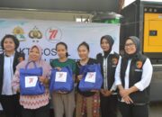 Polwan Polda NTB Tebar Kebahagiaan di Lombok Barat Rayakan Hari Jadi Ke-77