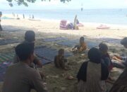 Patroli Dialogis Polres Lobar di Pantai Senggigi